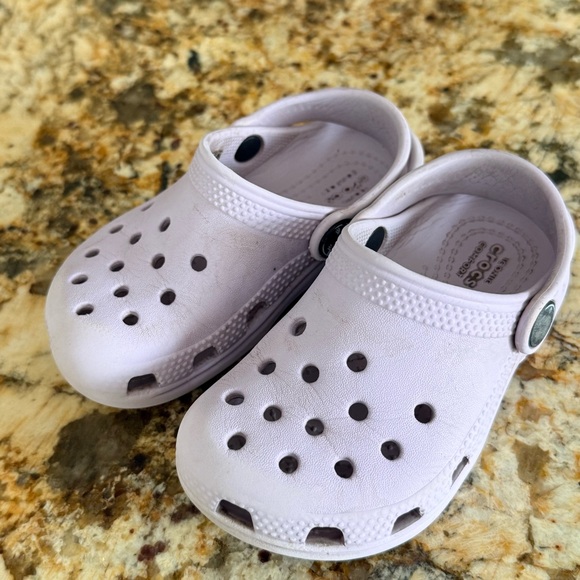 Authentic Crocs Classic Clogs Toddler Lavender Slip On Comfort Shoes Size C8 - Picture 5 of 7